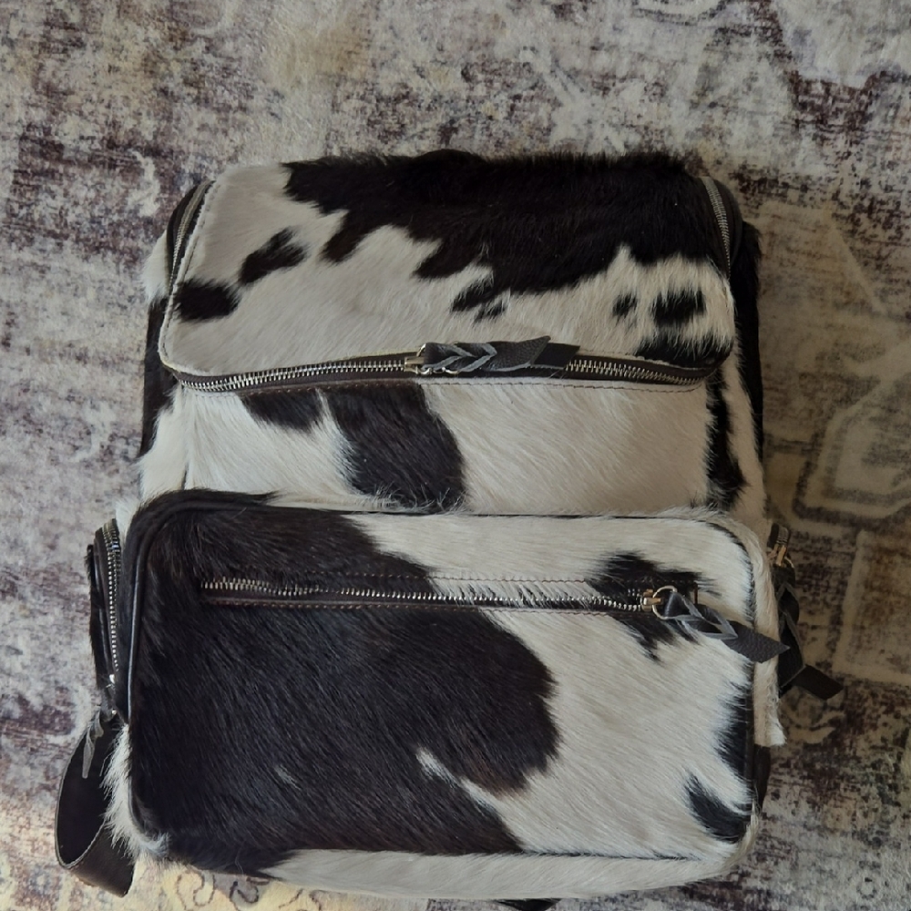 Stylish Black and White Men's Backpack